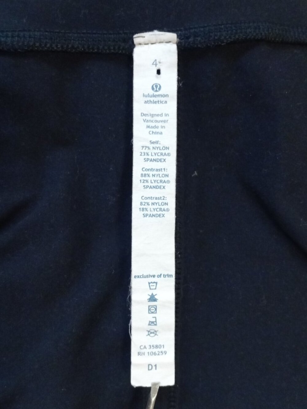 Lululemon Pump It Up Jacket Black Brushed Luxtreme Full Zip Funnel Neck 4 XS - Picture 8 of 12